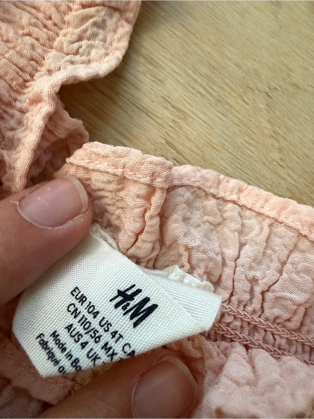 H&M Light Pink Ruffled Smocked Tank Top - Picture 2 of 2